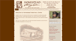 Desktop Screenshot of homesteadvet.com